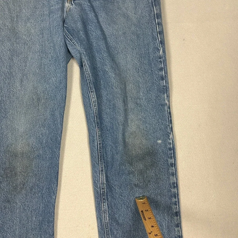 Carhartt B160 DST Jeans Mens 31X32 Blue Relaxed Fit Straight Leg Workwear Denim